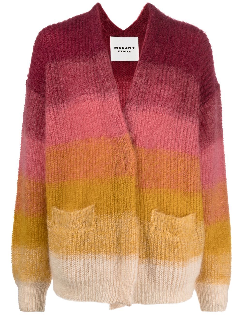 

Isabel Marant Étoile horizontal-stripe knitted cardigan - Red