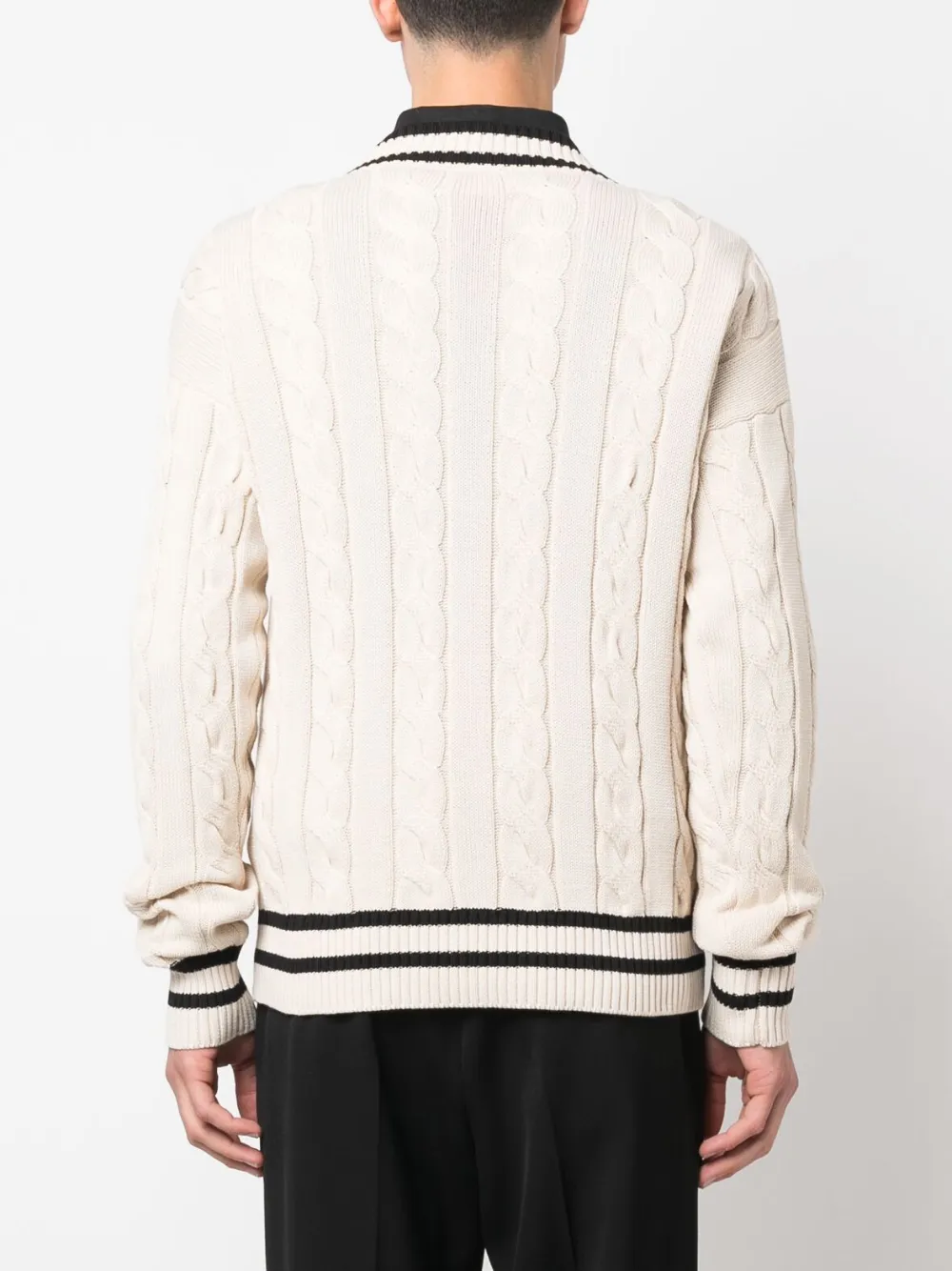 Aspesi Off-white Rib Sweater In Neutrals