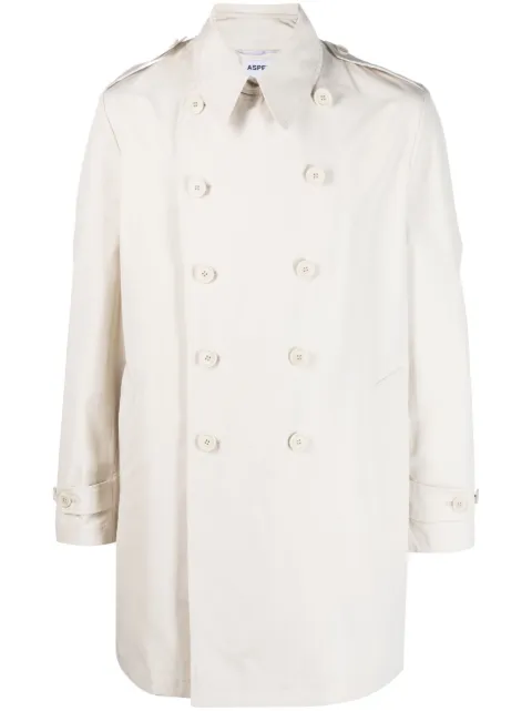 long-sleeve double-breasted coat