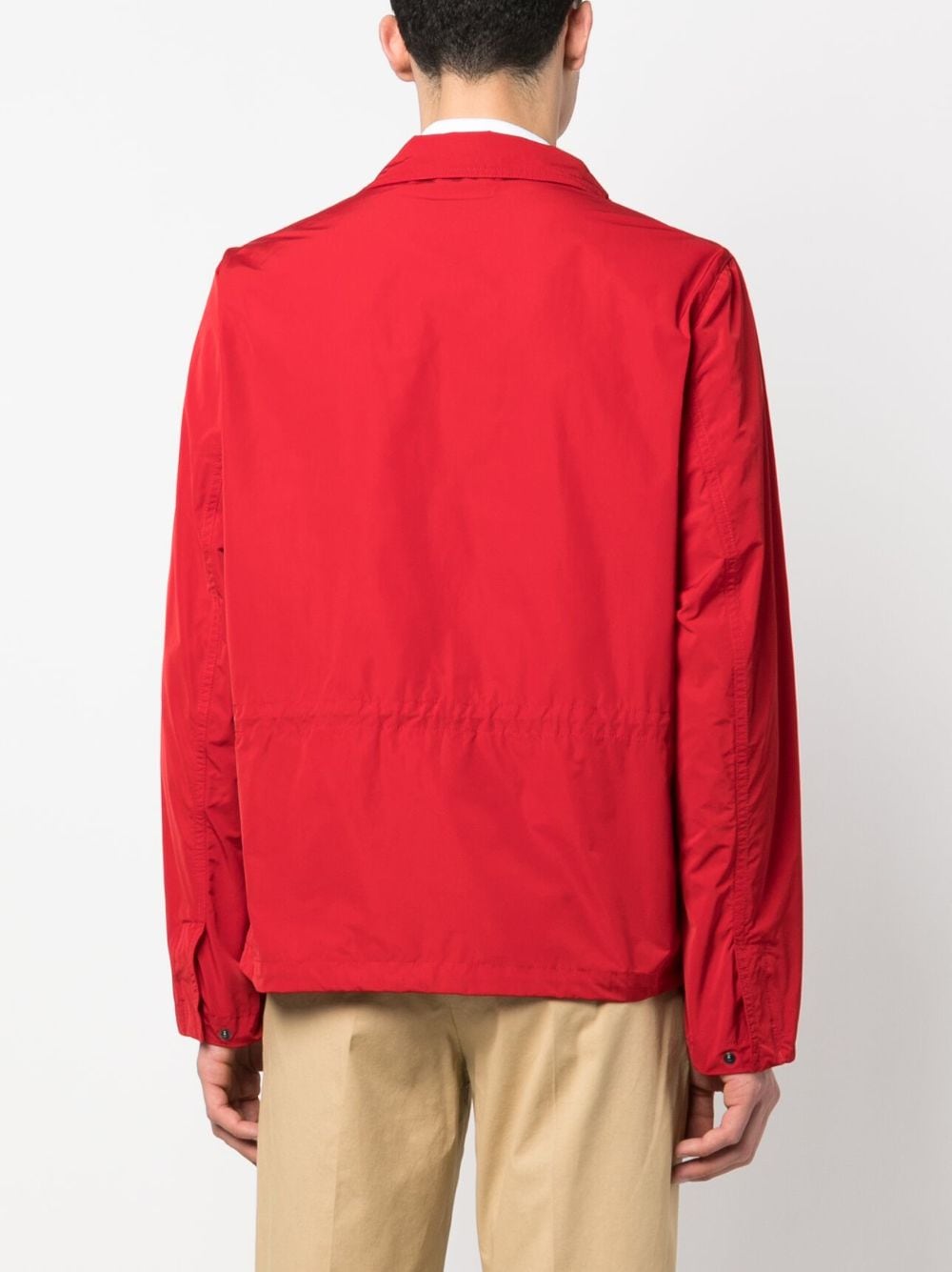 Shop Aspesi High-neck Zip-up Jacket In Rot