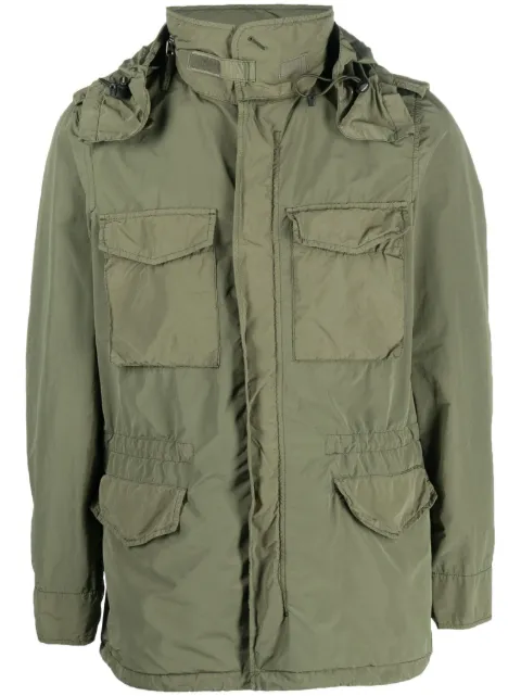 ASPESI concealed-hood four-pocket windbreaker