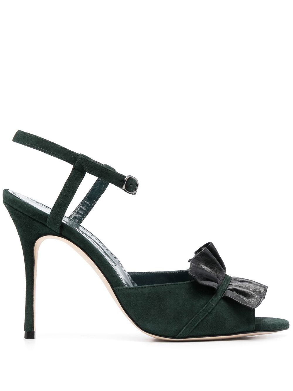 

Manolo Blahnik Khedni suede sandals - Green