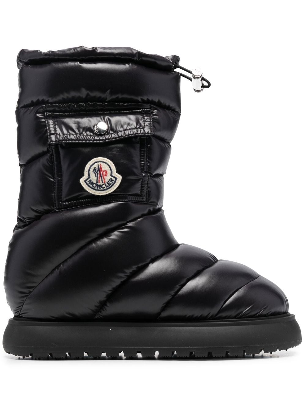 Shop Moncler Gaia Padded Snow Boots In Black