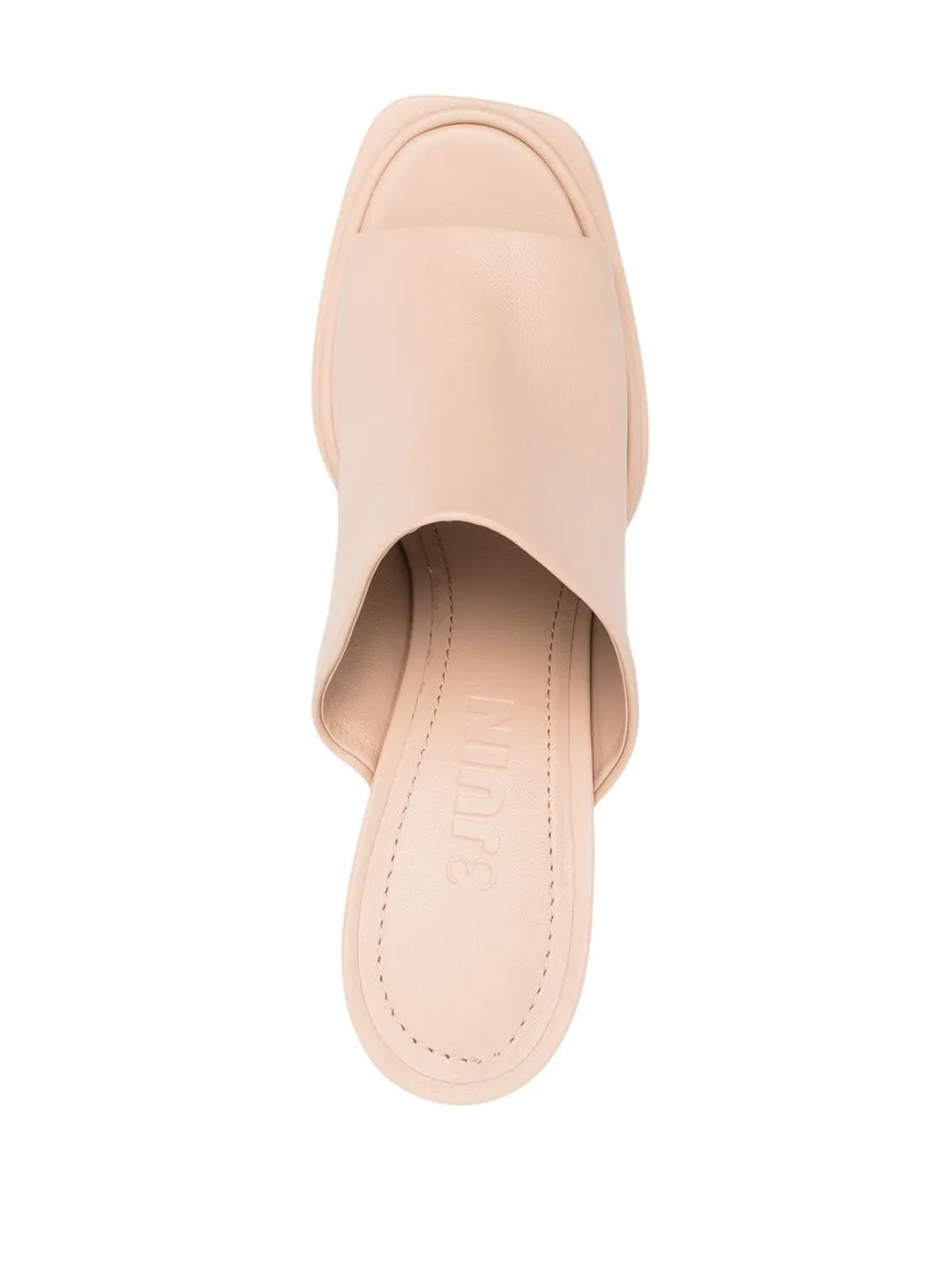 Shop 3juin Sue Leather Mules In Nude