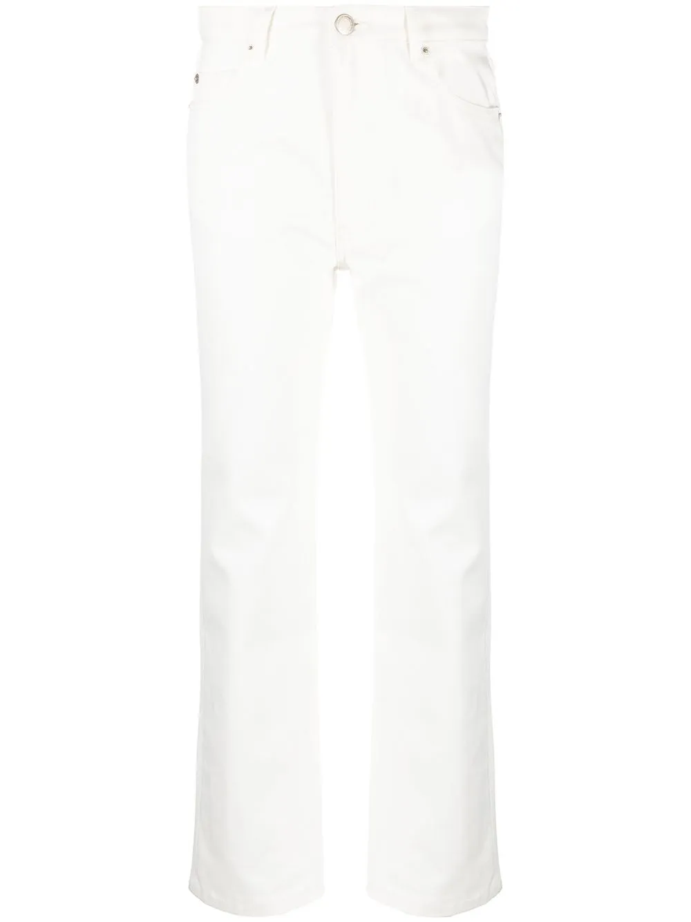 

AMI Paris jeans capri de tiro alto - Blanco