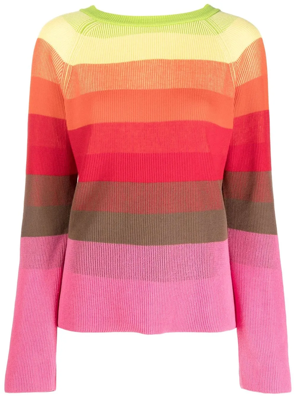 

Semicouture horizontal-stripe print jumper - Yellow