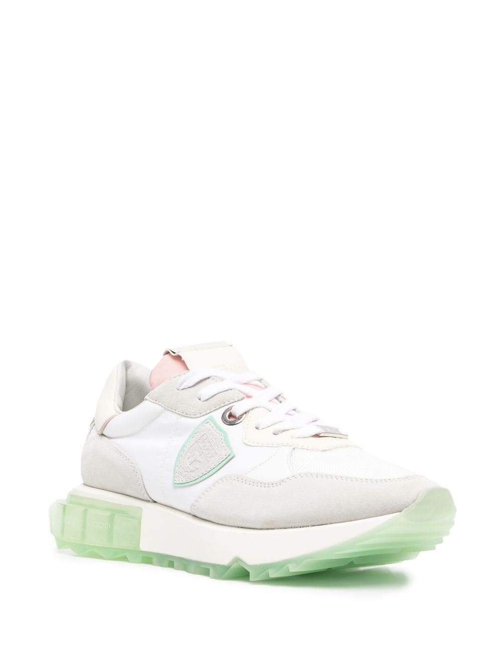 Shop Philippe Model Paris La Rue Low-top Sneakers In White