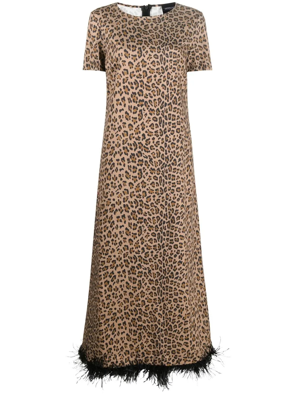 

Simonetta Ravizza leopard-print maxi dress - Black