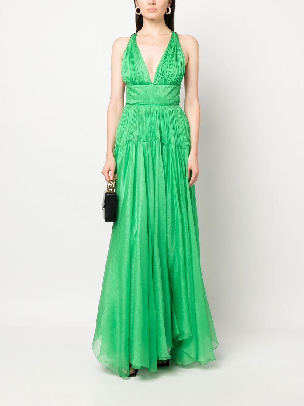 Maria Lucia Hohan Green Calliope Dress In Emerald | ModeSens