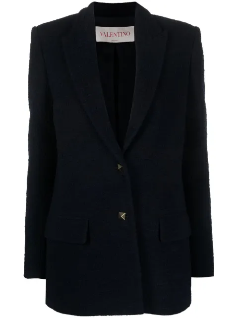 Valentino single-breasted textured blazer