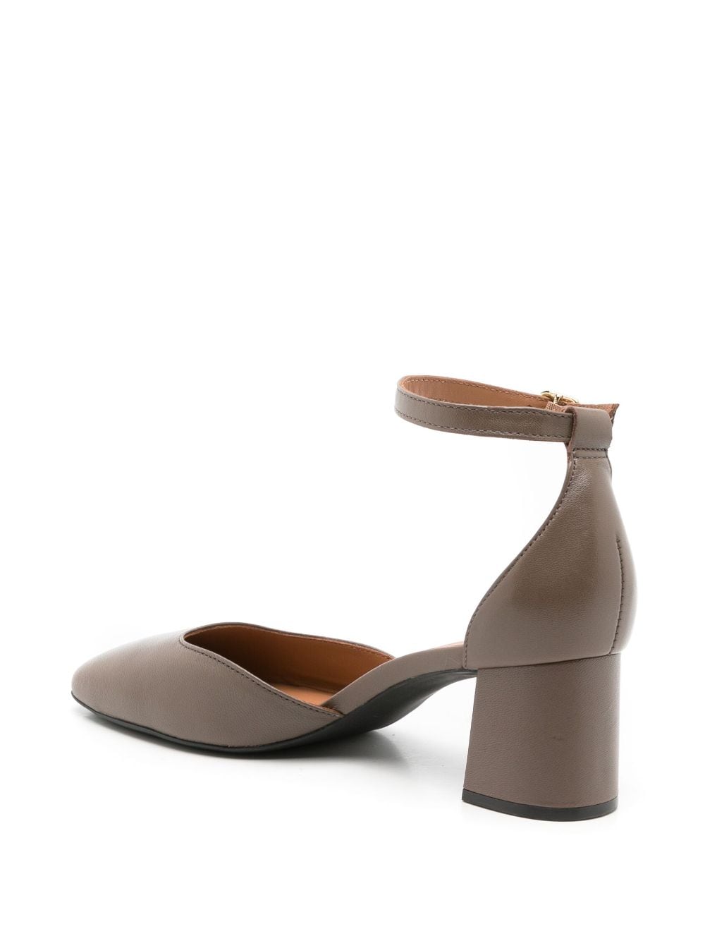 Shop Sarah Chofakian Florence 55mm Ankle-strap Sandals In Brown