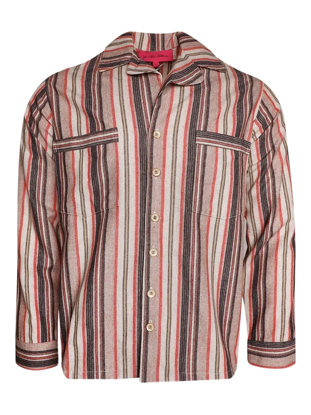 The Elder Statesman striped pocket shirt | Neutrals | Image 1