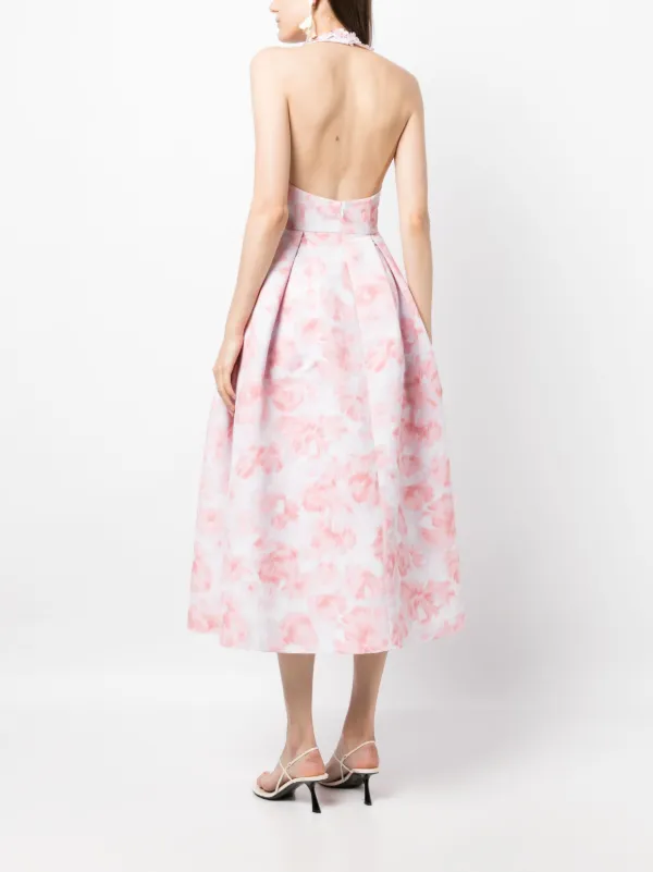 knee length dresses for ladies Sachin & Babi "Darian" Strapless A-line Midi Dress with bow