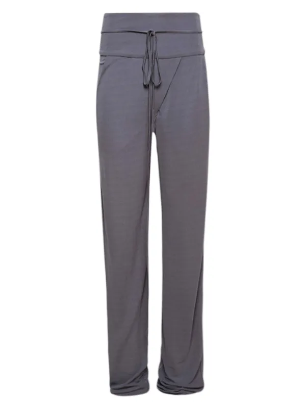 Christopher Esber Tie Waist Trousers in Grey