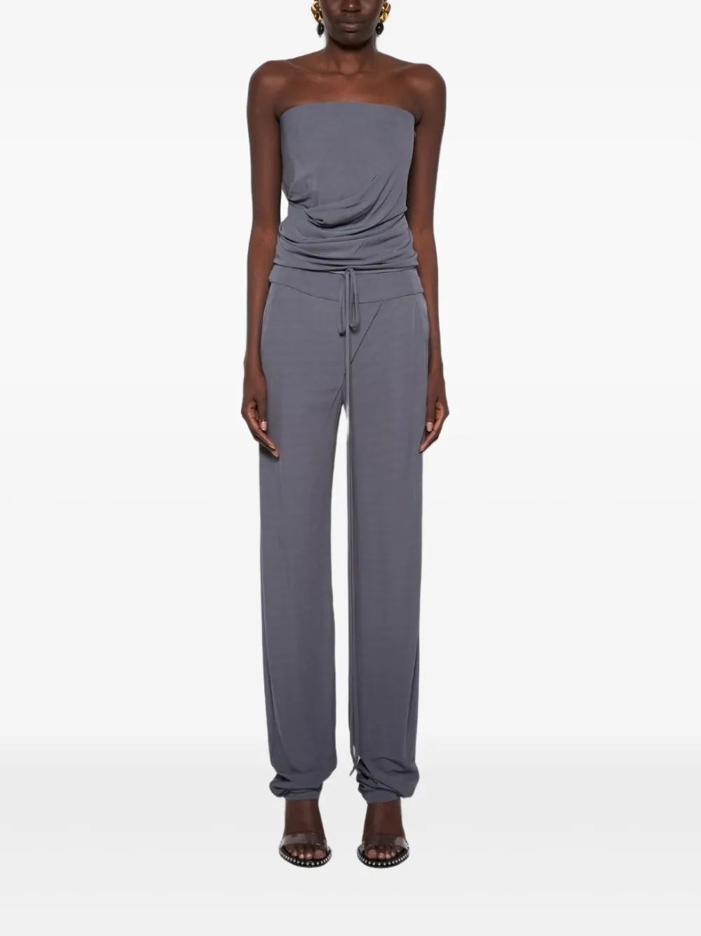 Christopher Esber tie waist trousers - Grijs