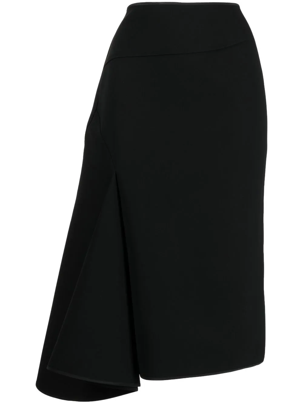 

Maticevski asymmetric midi skirt - Black