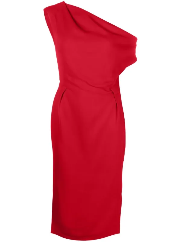 open lace back dress Alexandre VAUTHIER: Asymmetric Long Sleeve Dress