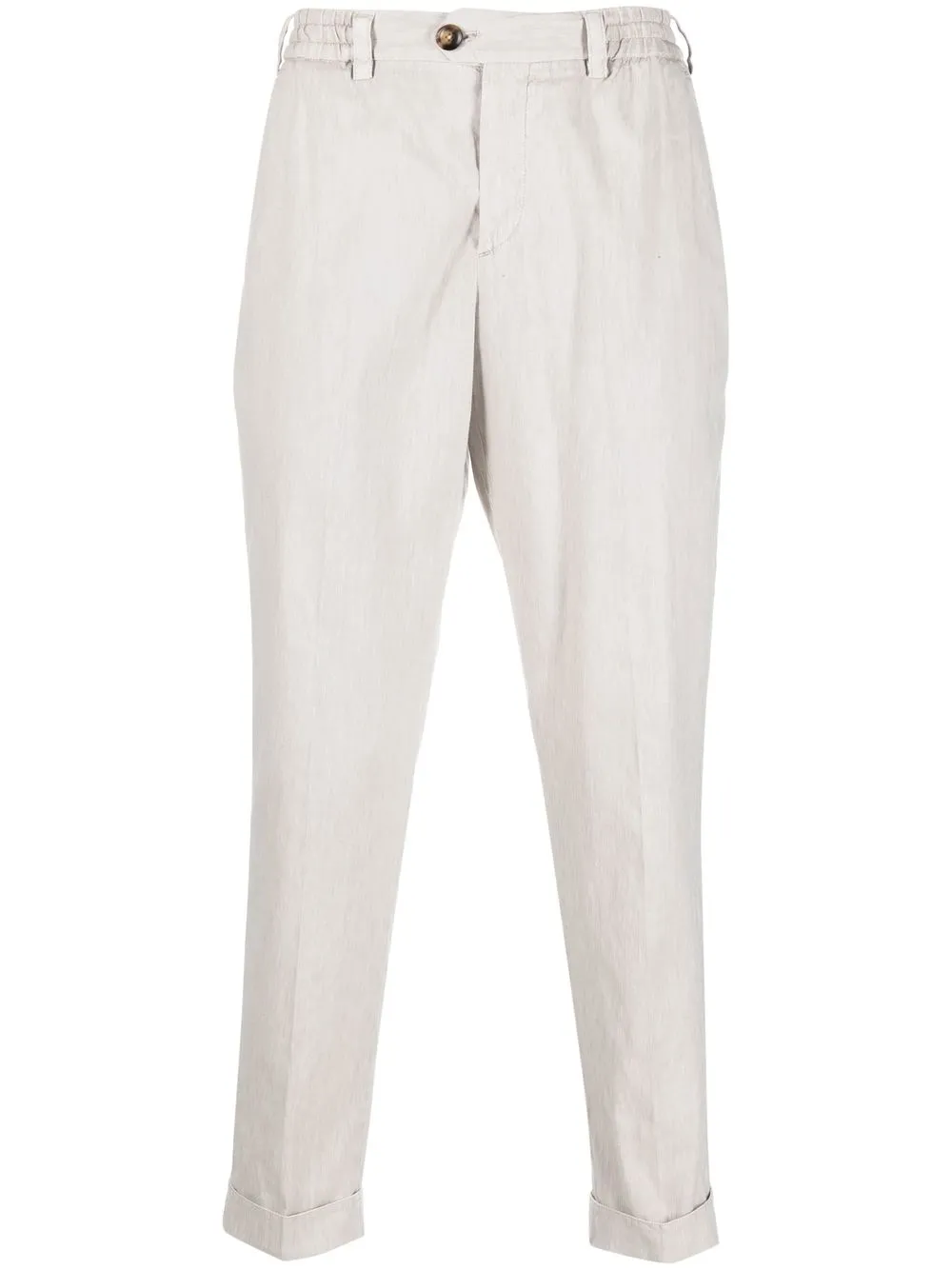 

PT Torino linen-cotton relaxed trousers - Neutrals