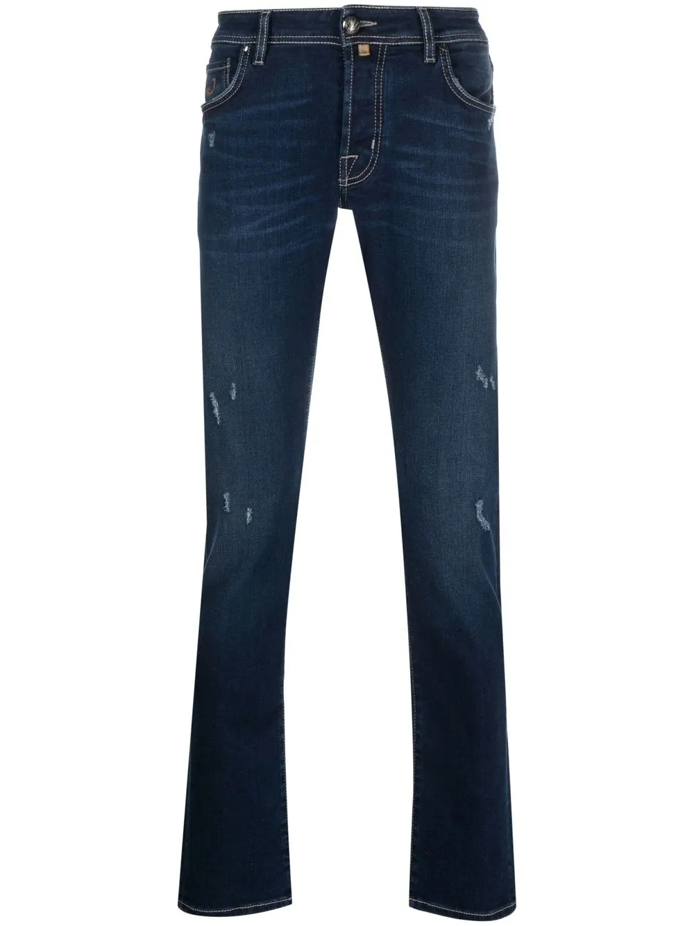 

Jacob Cohën ripped denim jeans - Blue