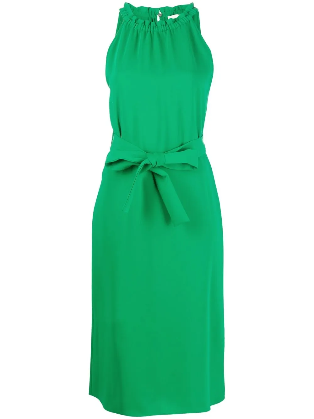 

P.A.R.O.S.H. vestido midi con cuello halter - Verde