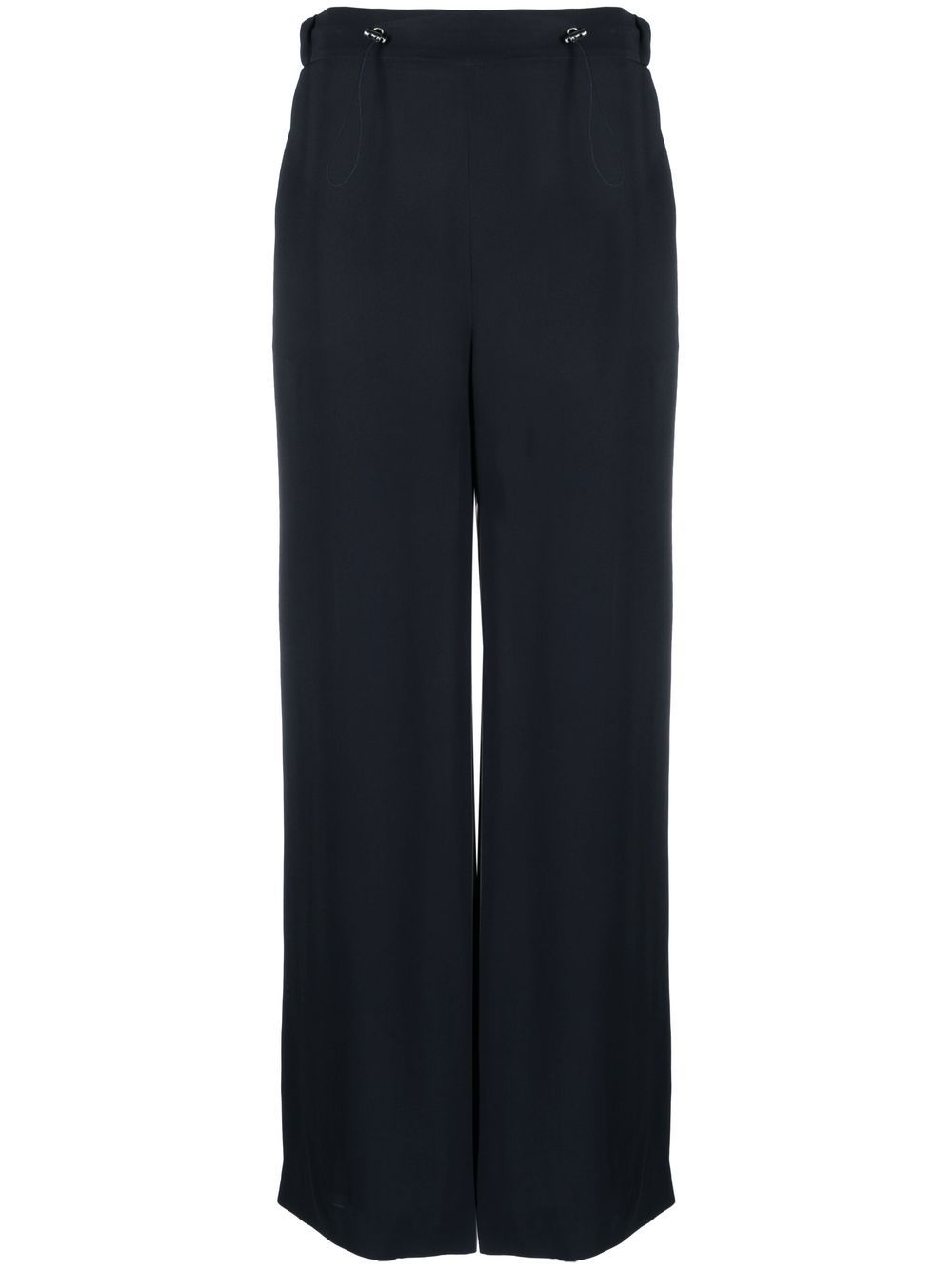 Fabiana Filippi Double-breasted Detail Trousers In Blue