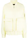 Rains pouch pockets bomber jacket - Yellow