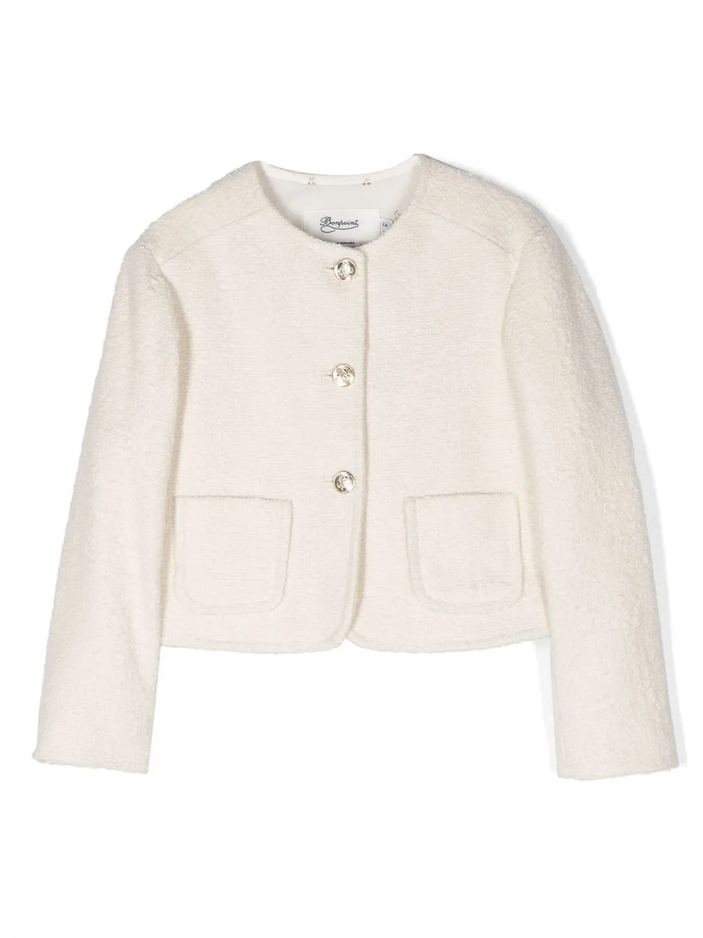 

Bonpoint chamarra con cuello redondo - Blanco