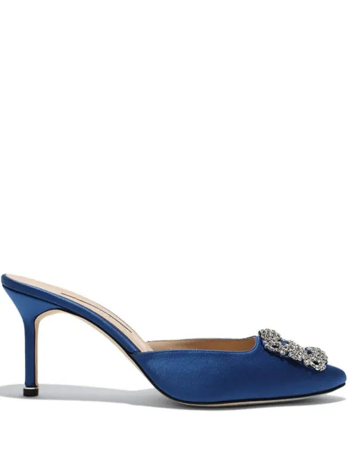 Escarpins Hangisi 70 mm en cuir - Manolo Blahnik - Modalova