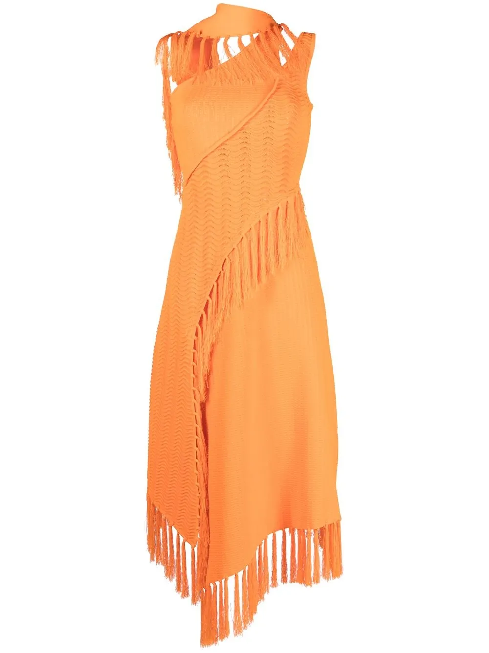 

Cult Gaia tassel-trim knitted dress - Orange