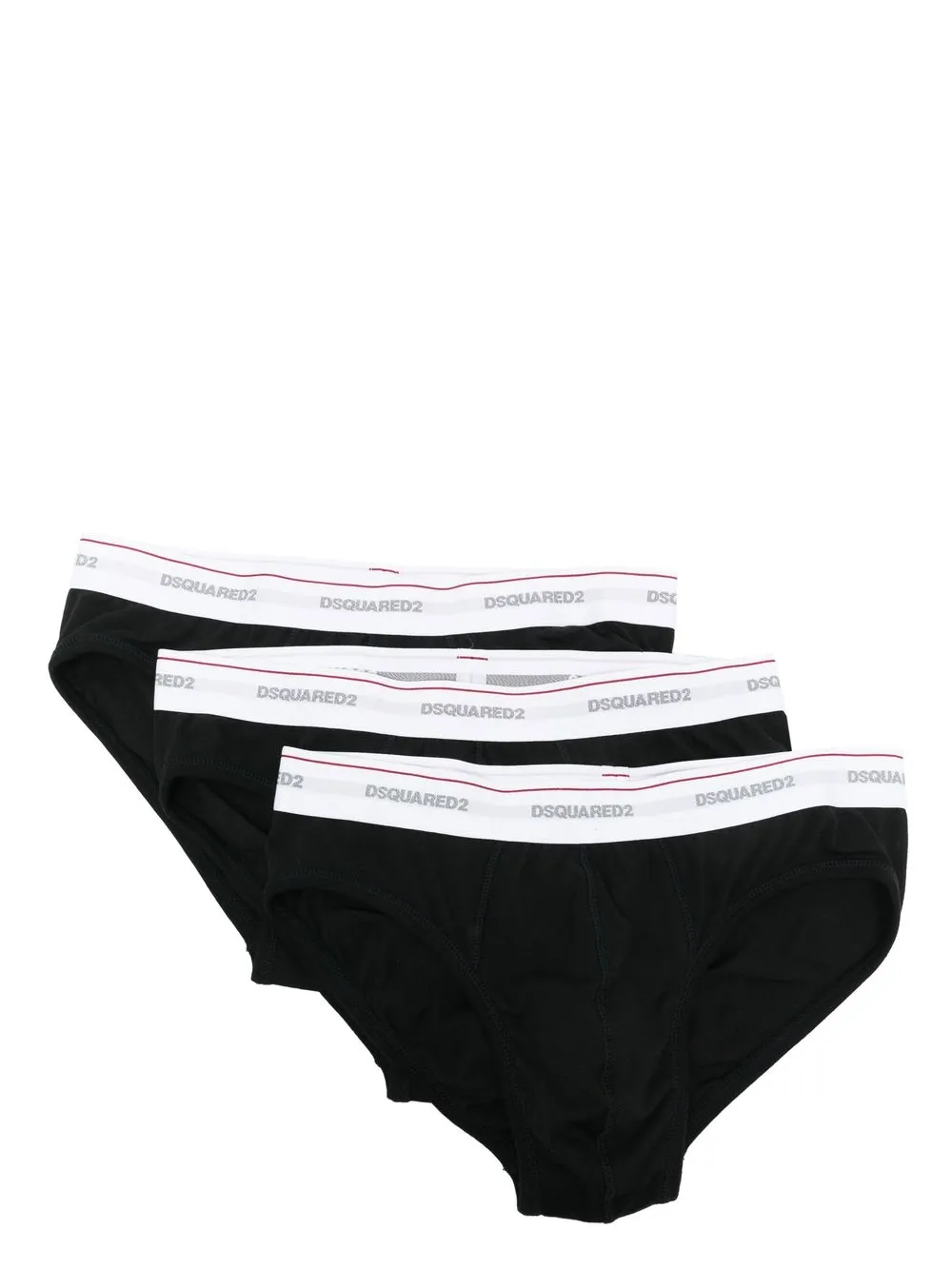 

Dsquared2 juego de tres piezas de ropa interior con logo - Negro