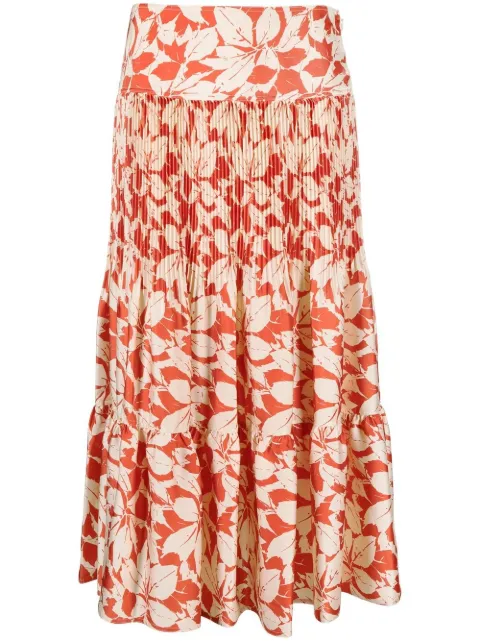 Polo Ralph Lauren graphic-print pleated skirt