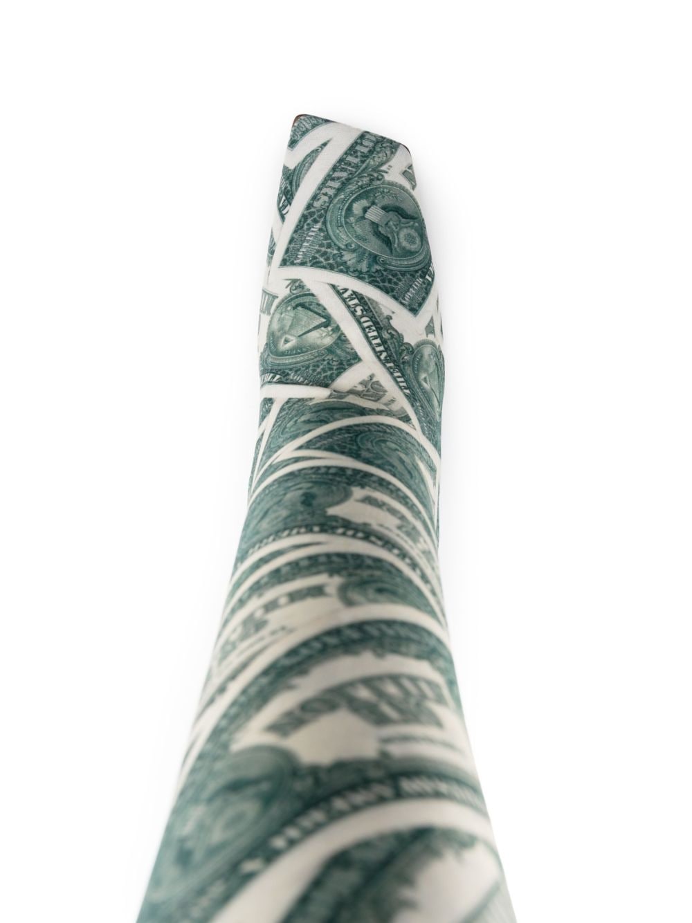 Shop Vetements Million Dollar Boomerang Thigh-high 115mm Boots In Grün