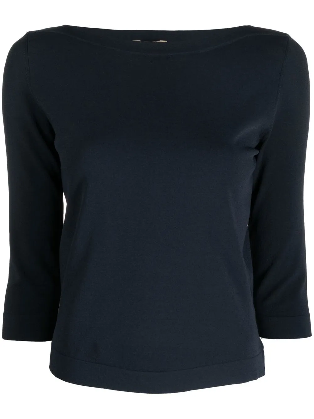 

Nuur three-quarter boat neck jumper - Blue