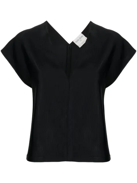 Forte Forte V-neck cap-sleeve blouse