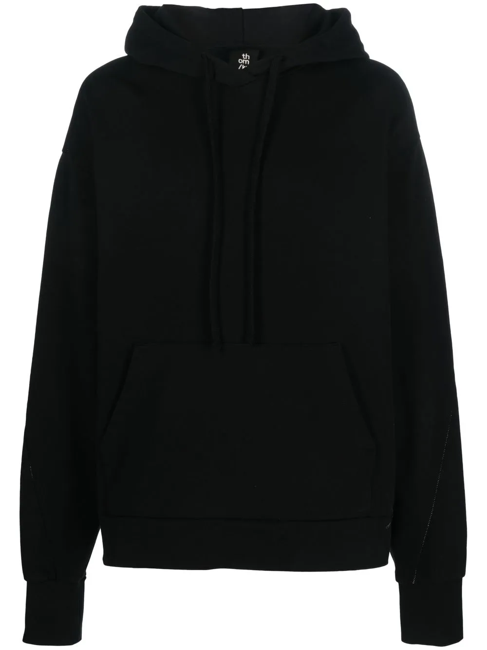 

Thom Krom cotton drawstring hoodie - Black