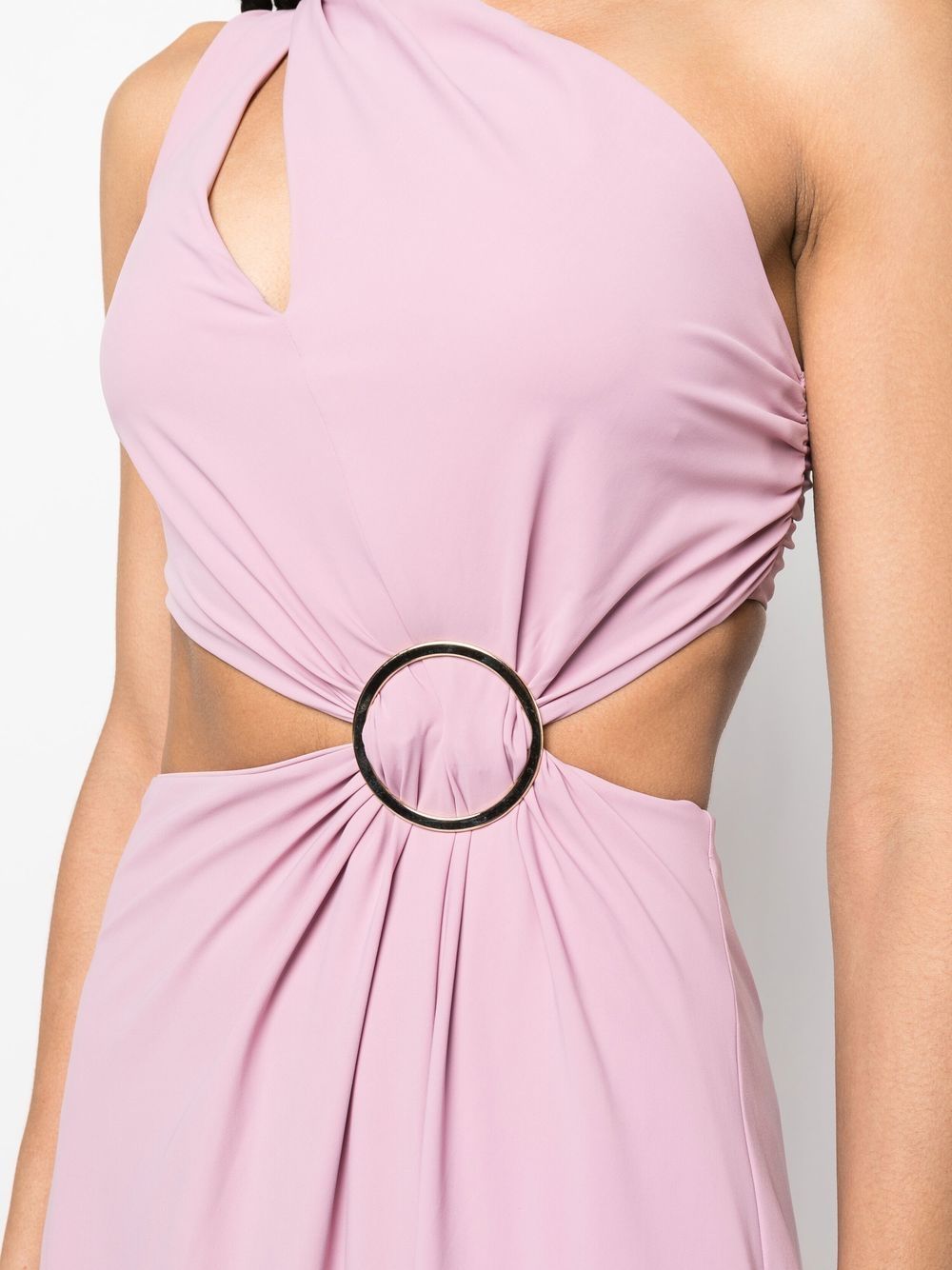 Shop Chiara Boni La Petite Robe One-shoulder Maxi Dress In Rosa