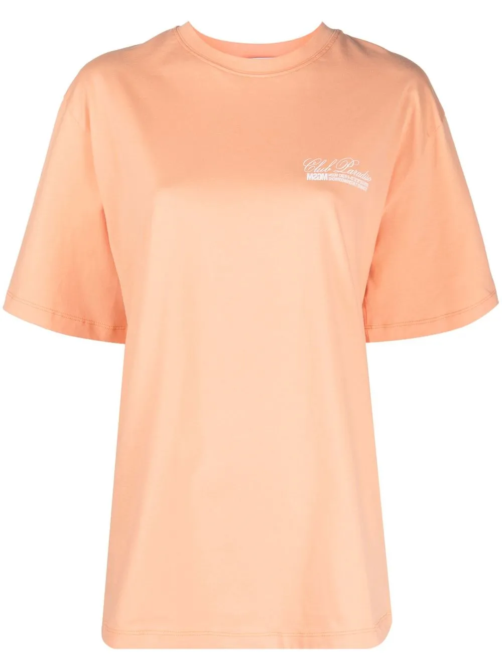 

MSGM logo-print short-sleeved T-shirt - Orange