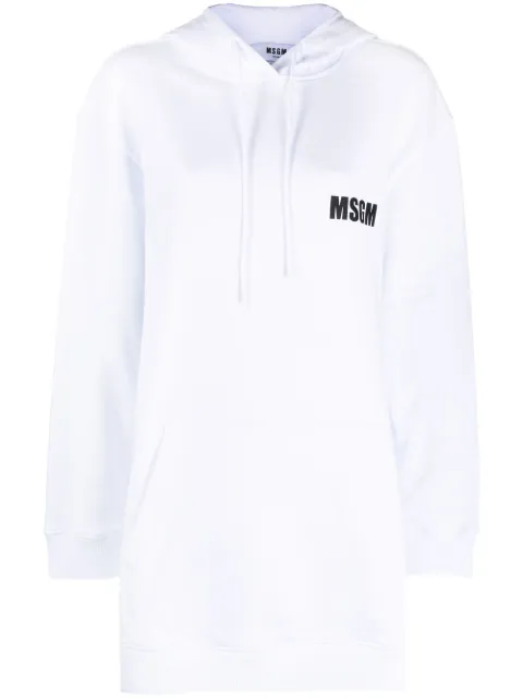 MSGM logo-print pullover hoodie
