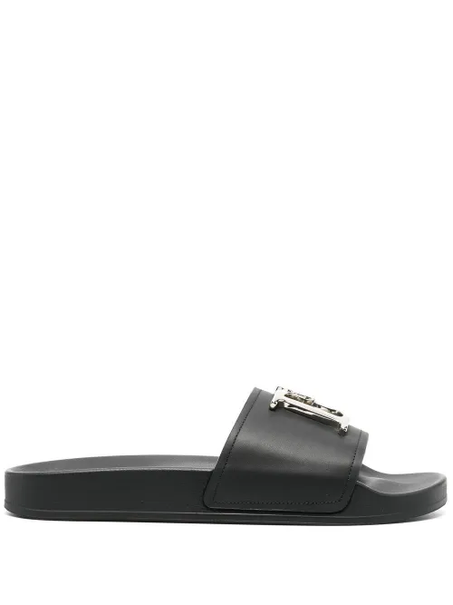 Claquettes à plaque logo - DSQUARED2 - Modalova