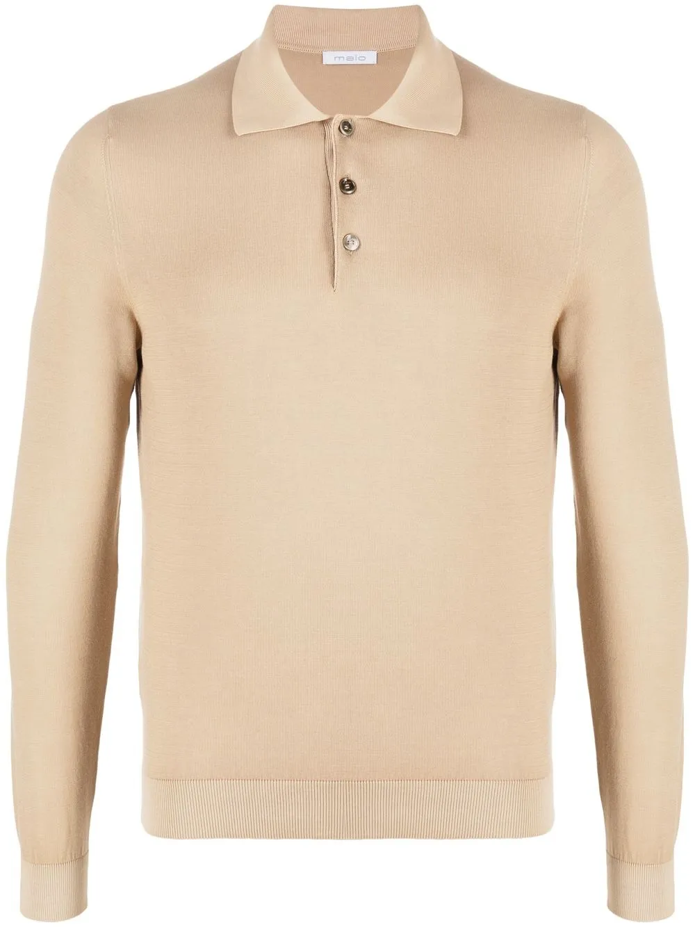 

Malo playera tipo polo tejida manga larga - Neutro