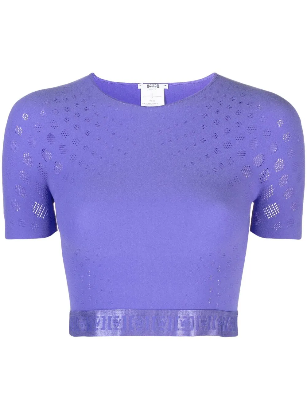 

Wolford sheer cropped top - Purple