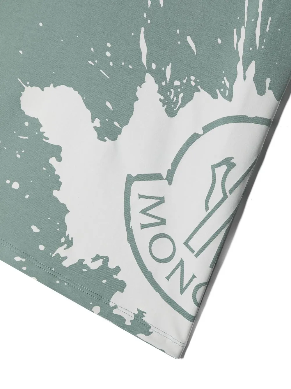  Moncler Enfant Graphic-logo-print T-shirt - Green 
