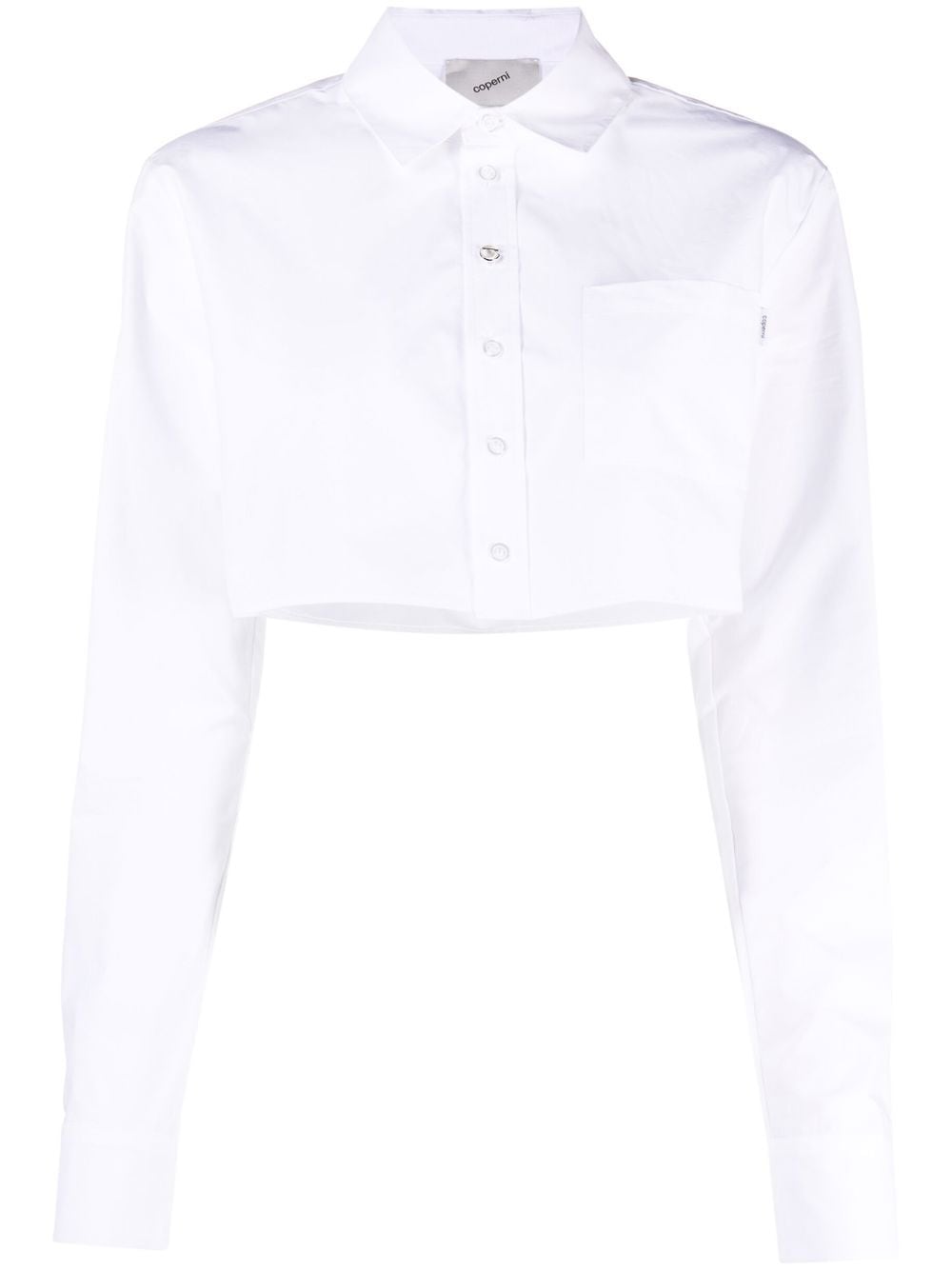 Coperni Cropped Cotton Shirt - Farfetch
