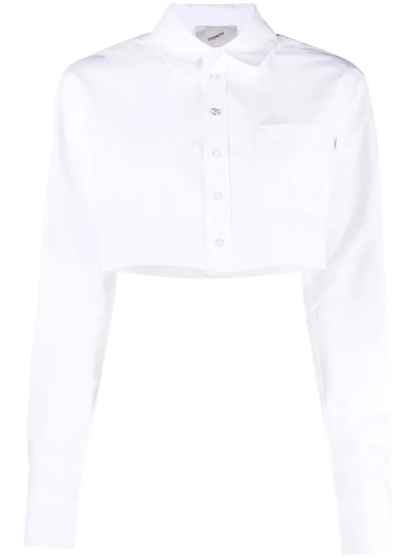 Coperni クロップド シャツ | ホワイト | FARFETCH JP