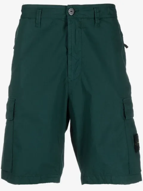 Stone Island Compass-patch cargo shorts