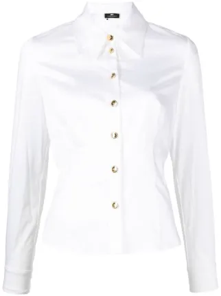 関税送料込【ELISABETTA FRANCHI】ホワイトパンツ☆無地 ロゴ 関税送料込【ELISABETTA FRANCHI】ホワイトパンツ☆無地 ロゴ