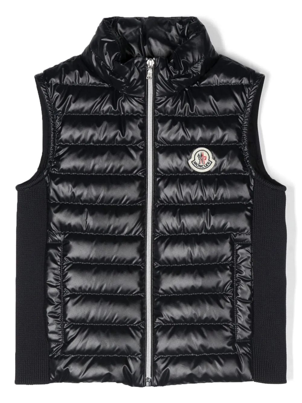 

Moncler Enfant logo-patch goose-down gilet - Blue