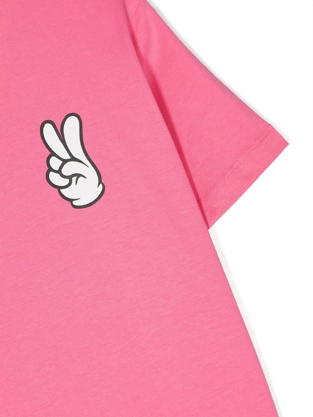 Shop Molo Peace-sign Print Cotton T-shirt In Rosa