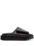 GIABORGHINI Gia touch-strap fastening slides - Black