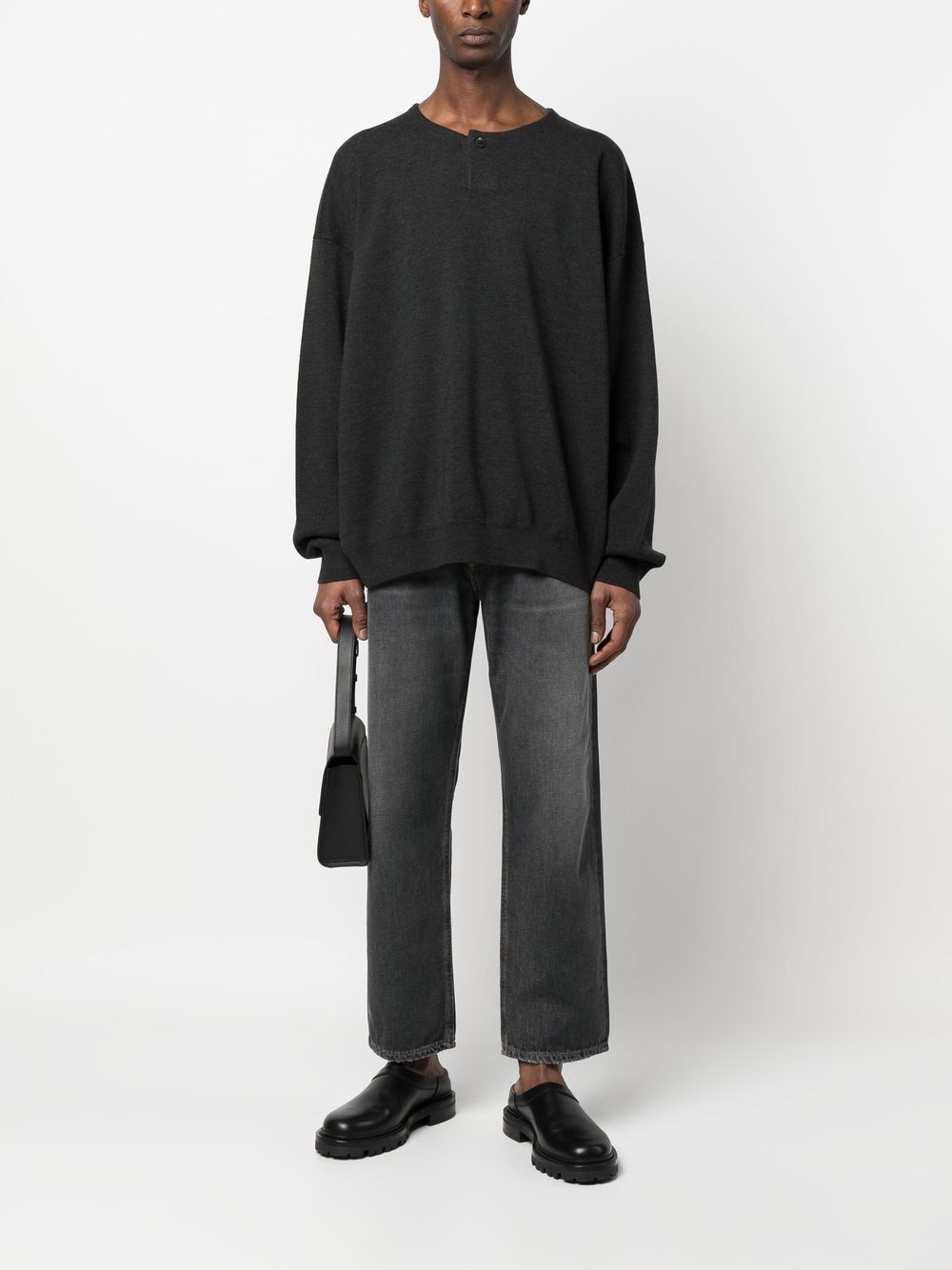 Fear Of God Virgin-wool Long-sleeve Jumper In Black | ModeSens